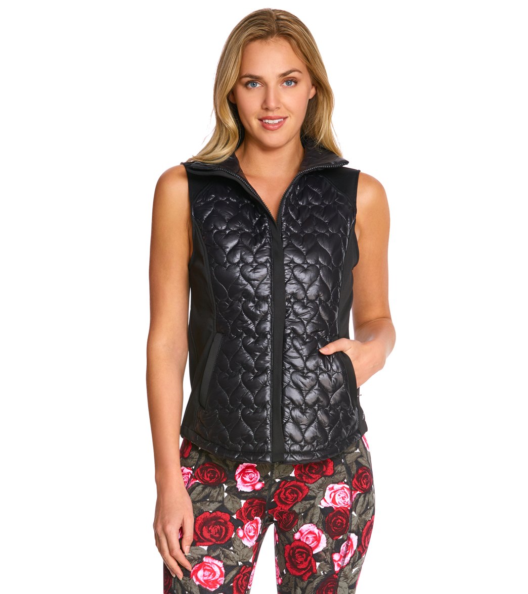 Betsey Johnson Quilted Neoprene Hybrid Workout Vest