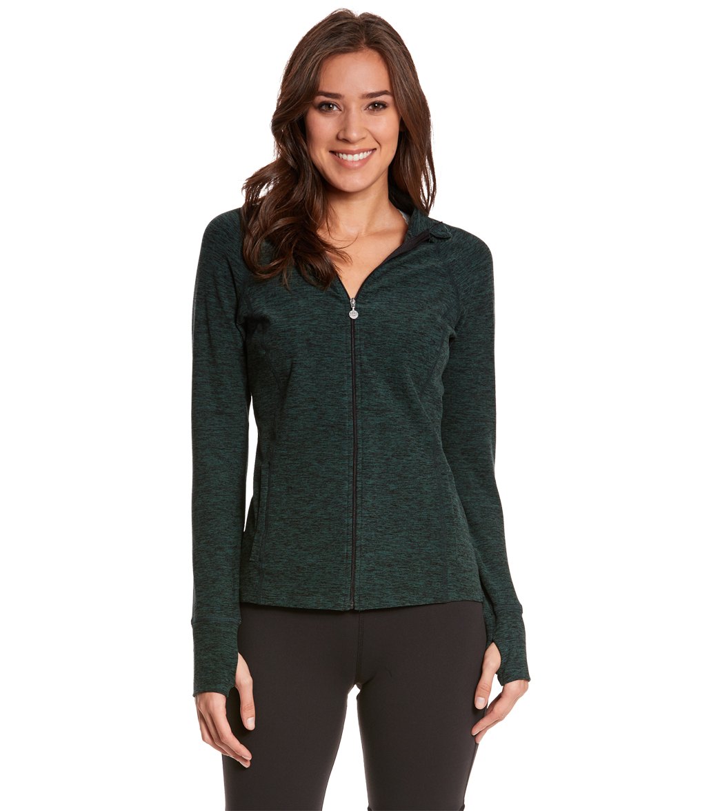 Beyond Yoga Spacedye Pleated Back Yoga Jacket