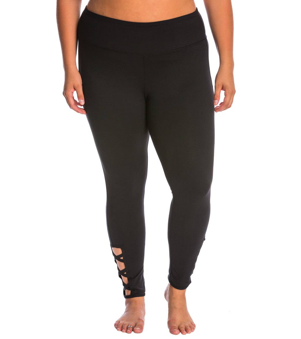 Balance Collection Plus Size Lexi Fashion Yoga Leggings