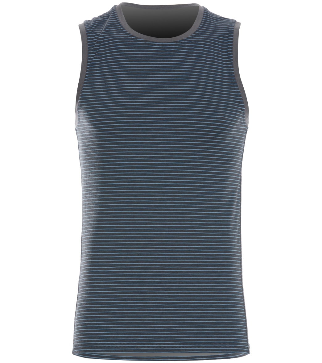 Manduka Men's Transcend Performance Stripe Tank